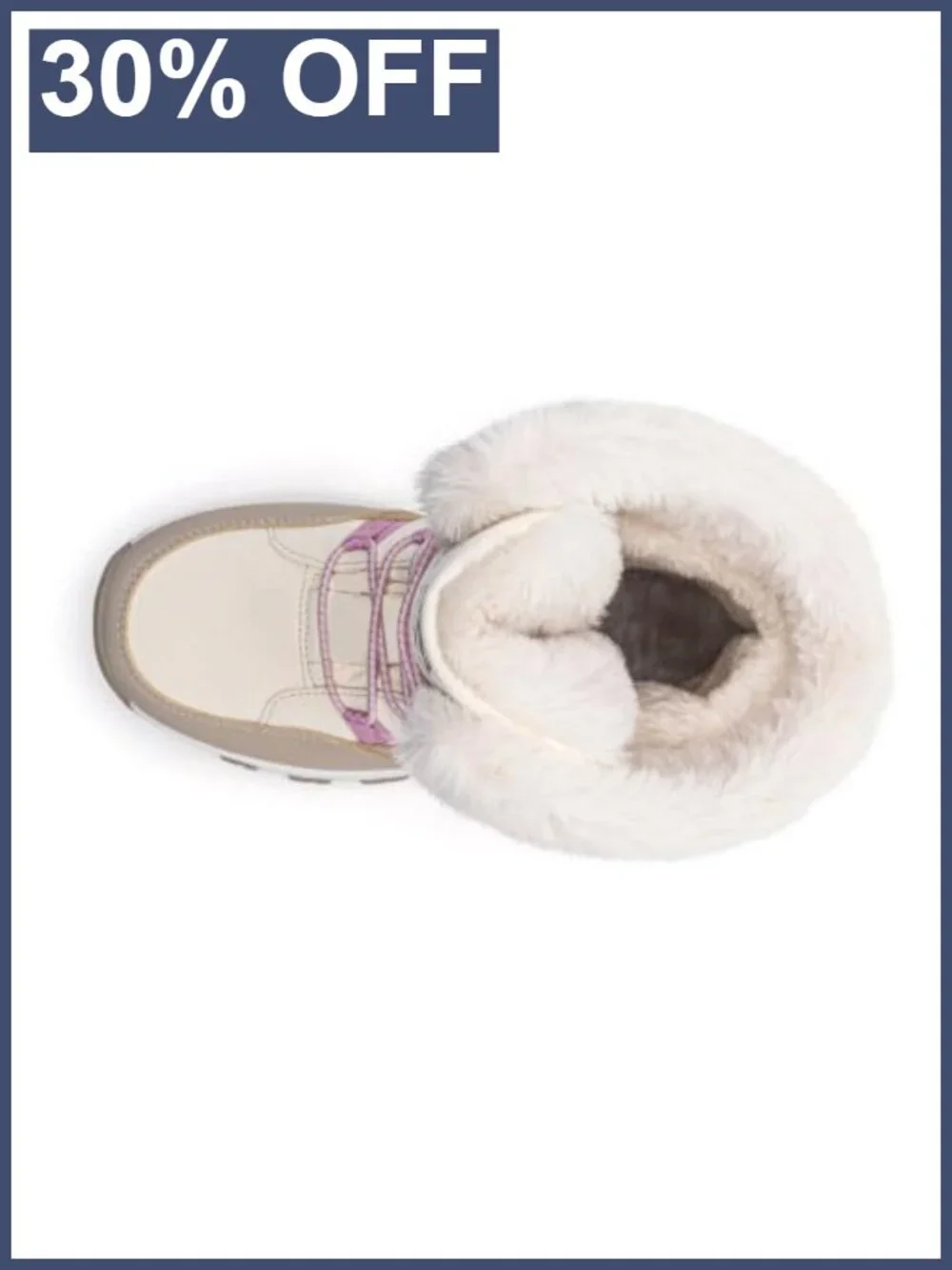 Kids Waterproof Snow Boots Faux Fur Lined Winter Pull-On